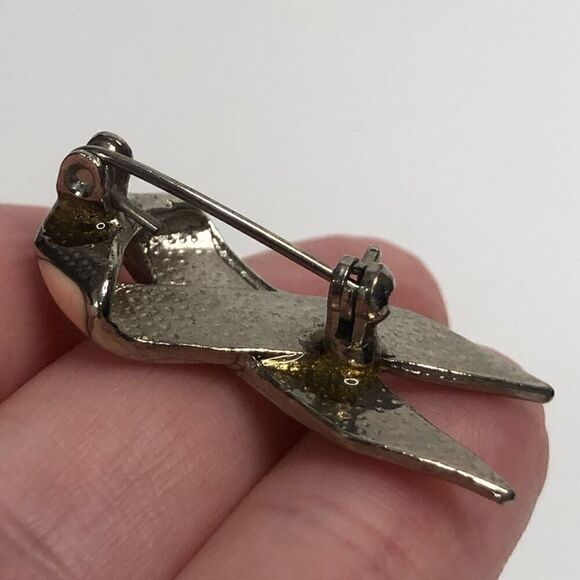 breast cancer pink ribbon awareness pin enamel 1 1/4 inch - Picture 4 of 4